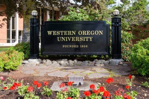 Western Oregon University campus in Monmouth